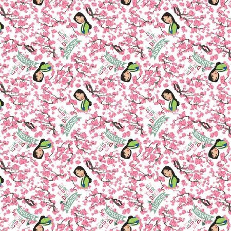 Disney Mulan Blossom Dreams 66995g550715 Cotton Woven Fabric