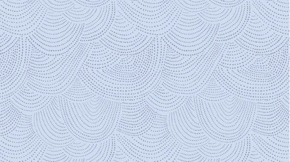 The Big Freeze Scallop Dot Azure DS-SRR512 Cotton Woven Fabric