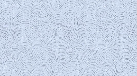 The Big Freeze Scallop Dot Azure DS-SRR512 Cotton Woven Fabric