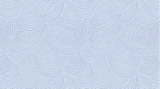 The Big Freeze Scallop Dot Azure DS-SRR512 Cotton Woven Fabric