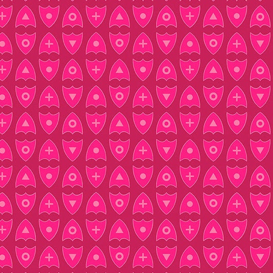 Road Trip by Alison Glass Signs Probe A8904E Cotton Woven Fabric