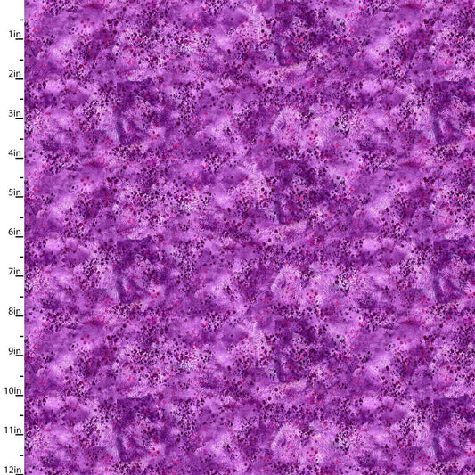 Boho Owls by Connie Haley Digitally Printed Splotched Purple 13785-Purple Cotton Woven Fabric