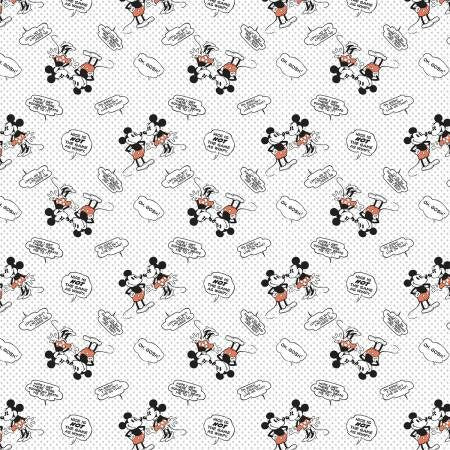 Licensed Disney Mickey Mouse Nice is Not the Same as Wimpy Cotton Woven