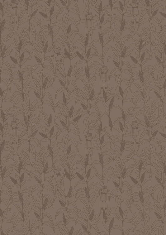 Scarecrow Acres Toile Gray Cotton Woven Fabric