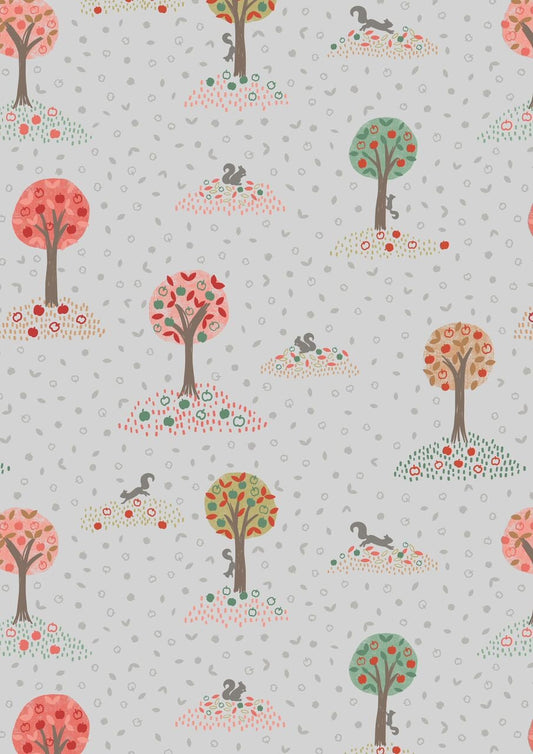 Scarecrow Acres Forest Light Gray Cotton Woven Fabric