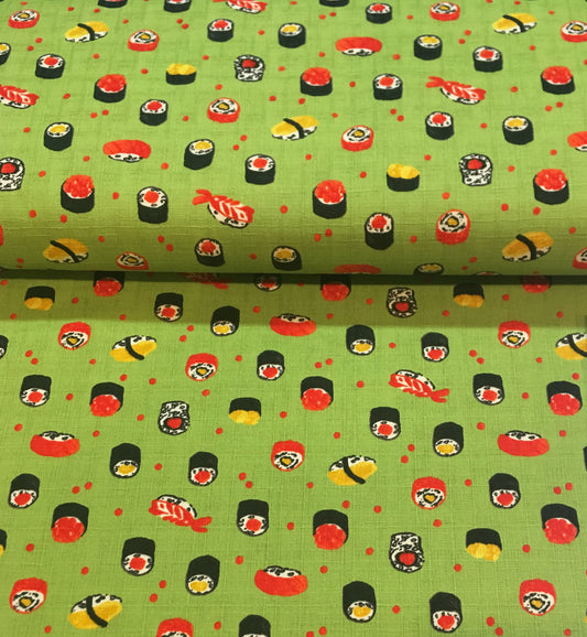 Sushi Green 301-1105-2-c Cotton Woven (We think it's more of a linen weight!)