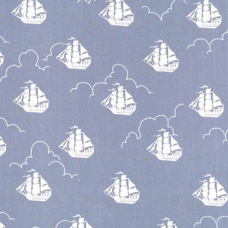 Peter Pan by Sarah Jane Jolly Roger Fog Metallic MD7941-FOGX-D Cotton Woven Fabric