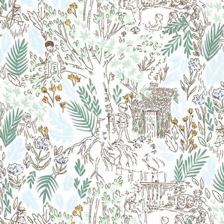 Peter Pan by Sarah Jane The Little House Fern DC7939-FERN-D Cotton Woven Fabric