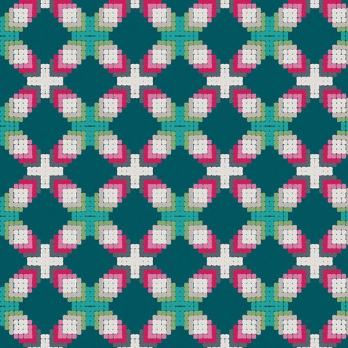 Decadence Jeweled Ornate Parquetry DCD-31614 Cotton Woven