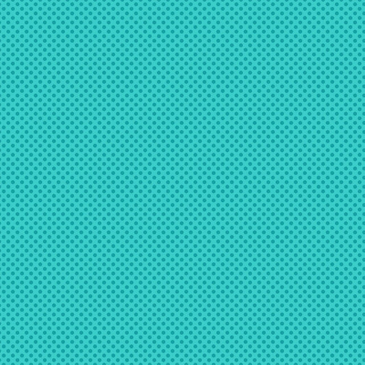 Girls of The World Dots Turquoise 22337-63 Cotton Woven Fabric