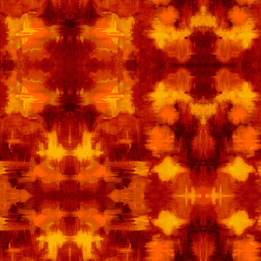 Garden Bright Sunset Terrace Digitally Printed PWSP005.SUNS Cotton Woven Fabric