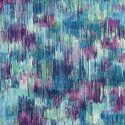 Fusion Brushwork Jewel Metallic Cotton Woven Fabric