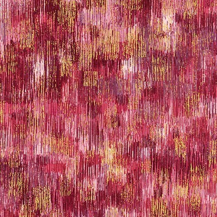 Fusion Brushwork Terracotta Metallic SRKM-18059-92 Cotton Woven Fabric