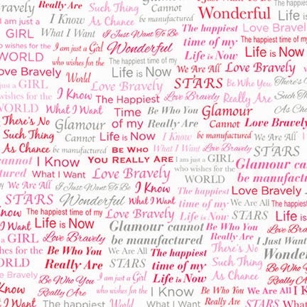 More Marilyn Monroe Sweet Words 17663-287 Cotton Woven Fabric