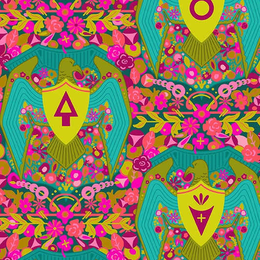 Road Trip by Alison Glass Jade Flip A8898T Cotton Woven Fabric