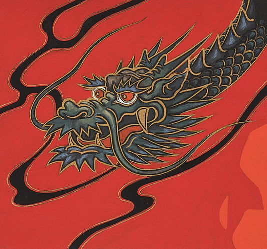 Golden Tatsu Red 8698 C Cotton Woven Fabric