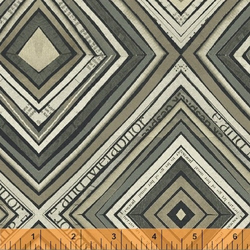 Wonder by Carrie Bloomston Zig Zag Gray 50520-5 Cotton Woven Fabric