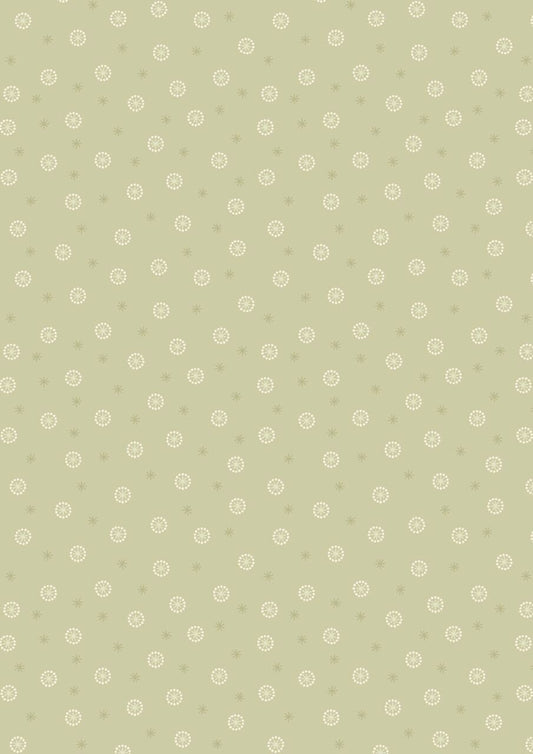 Winter Garden A320.2 Winter Garden Star Seed Green Cotton Woven Fabric