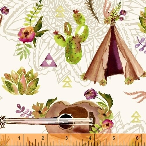 Wanderers Weekend by Sophia Santander 50786-2 Linen Cotton Woven Fabric