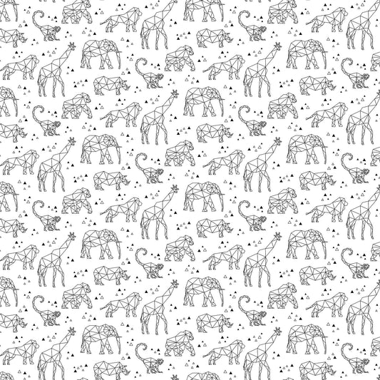 ZooMetrix by Deborah Edwards Black & White Zoo 22412 10 Cotton Woven Fabric