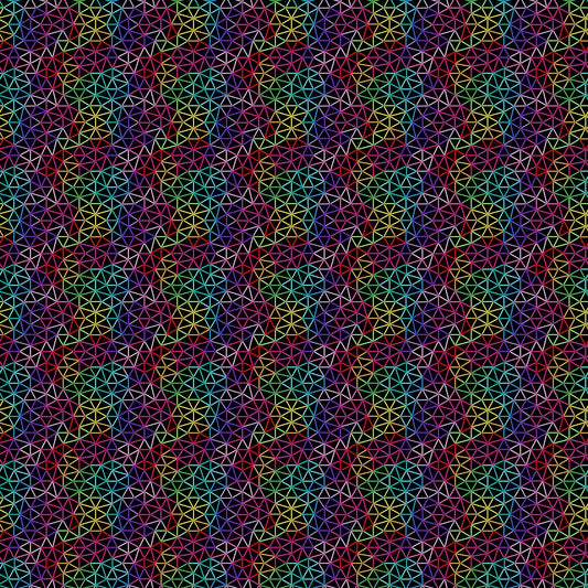 ZooMetrix by Deborah Edwards Multi Color Geo Lines Black 22414 99 Cotton Woven Fabric