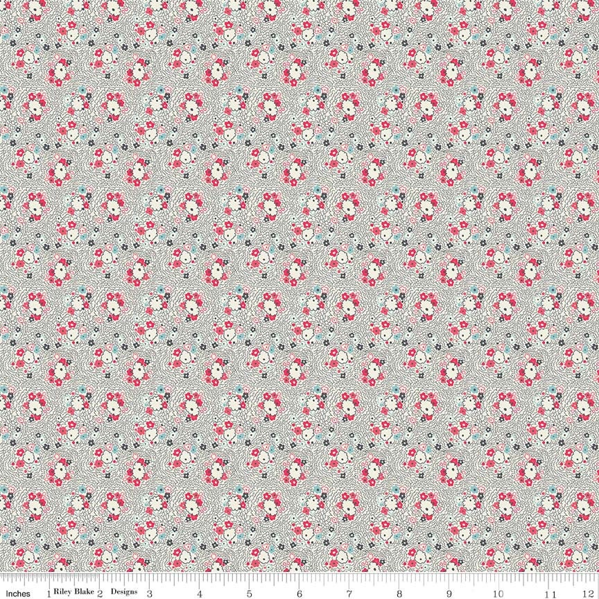 Abbie by Sue Daley Daisy Cream C77140-CREAM Cotton Woven Fabric