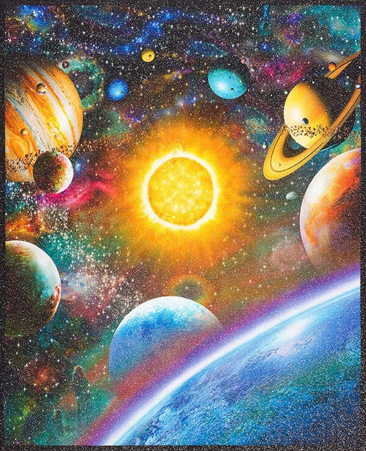 Stargazers Atmosphere with Glitter 36" Panel  Digitally Printed ADSDG-18261-278 Cotton Woven Panel