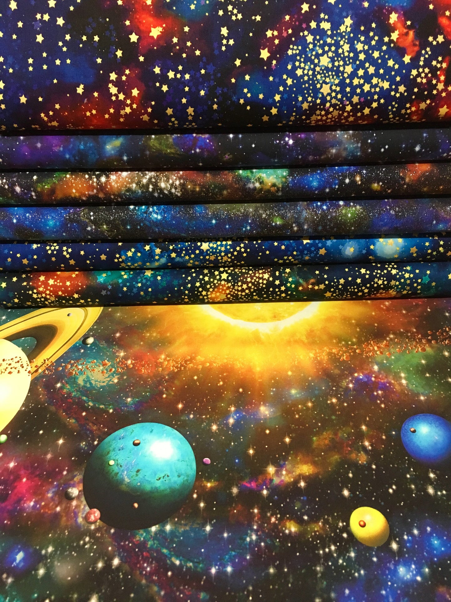 Stargazers Atmosphere with Glitter 36" Panel  Digitally Printed ADSDG-18261-278 Cotton Woven Panel