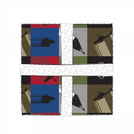 Licensed GI Joe 42 Piece Bundle 5" Squares Cotton Woven