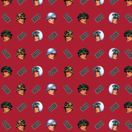 Licensed GI Joe GI Joe in Red 95040106-1 Cotton Woven Fabric – The ...