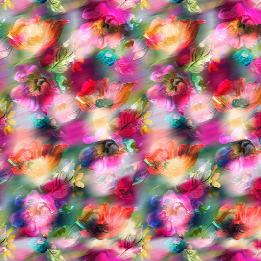 Off The Grid Fantasy Floral Digitally Printed Cotton Woven Fabric