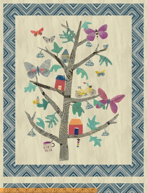 Wonder by Carrie Bloomston The Tree of Wonder 54" Panel Digitally Printed 50763DP-X Cotton Woven Panel