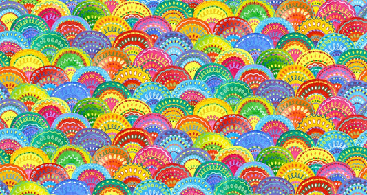 Loca Linda by Jackie Decker Scallops 9396-44 Cotton Woven Fabric