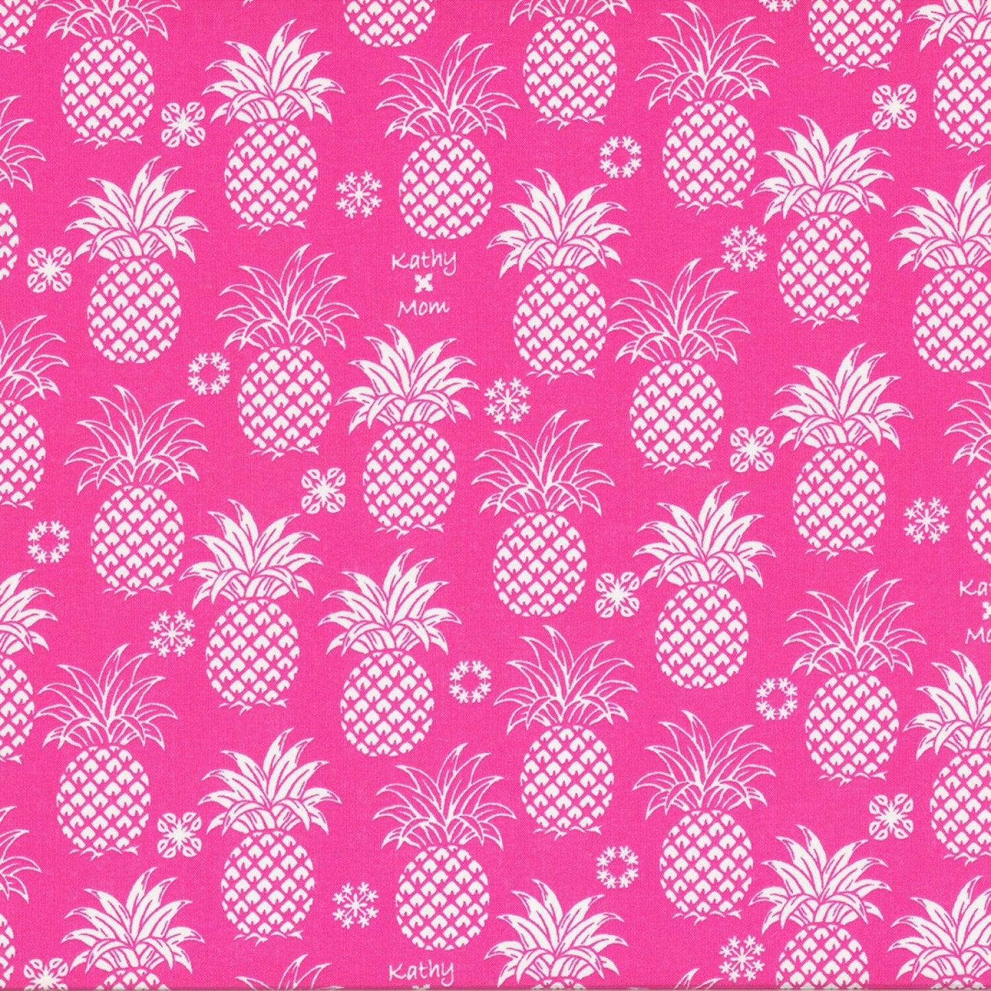 Kathy Mom 2018 Collection Pink Pineapples 20110L-21 Cotton Woven
