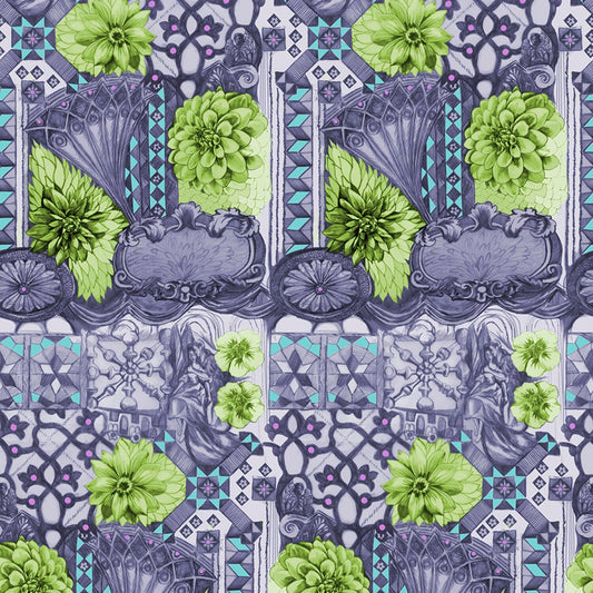 Conservatory English Summer Garden  by Anna Maria Horner Peridot Tourist PWAM001.PERI Cotton Woven Fabric