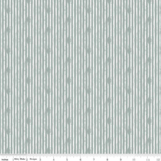 Abbie by Sue Daley Stripe Gray C7715-GRAY  Cotton Woven Fabric