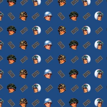 Licensed GI Joe GI Joe in Blue 95040106-2 Cotton Woven Fabric