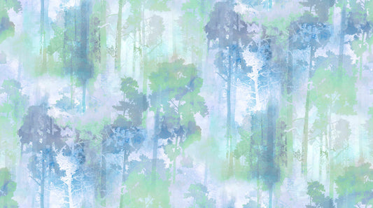 In the Meadow by Connie Haley Forest 14490-MULTI Digitally Printed Cotton Woven Fabric