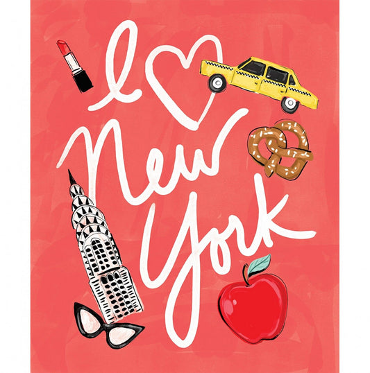 City Girl Digital by Sara B Red I Love NYC 36" Panel  26180107JP-1 Digitally Printed Cotton Woven Panel