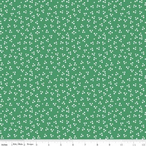 Lets Be Mermaids by Melissa Mortenson Green Tiny Bubbles c7615-green Cotton Woven Fabric