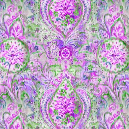 Bohemian Dreams by Danhui Nai Boho Paisley Purple  89190-167 Cotton Woven Fabric