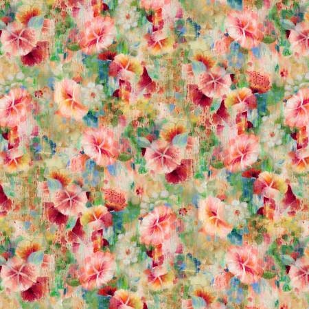 Bohemian Dreams by Danhui Nai Boho Flowers Pink 89194-374 Cotton Woven Fabric
