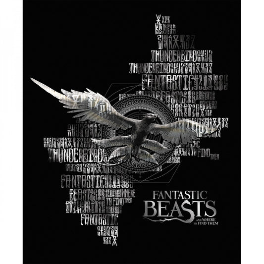 Licensed Fantastic Beasts 36" Panel Metallic Cotton Woven Fabric