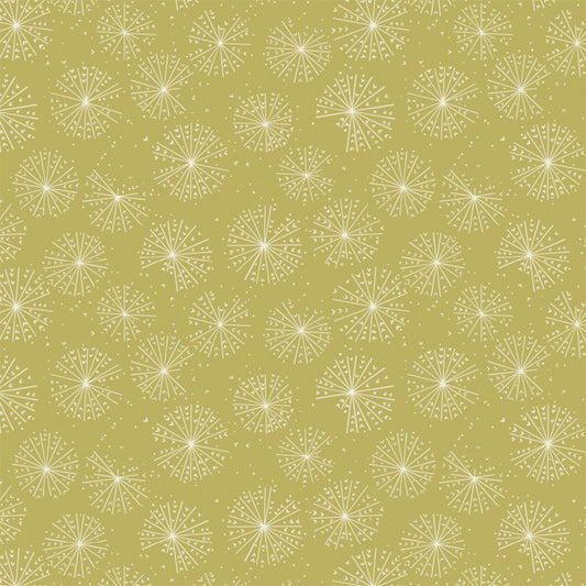 Petal Pushers by Elizabeth Silver Celery Blooms 27180202-3 Cotton Woven Fabric