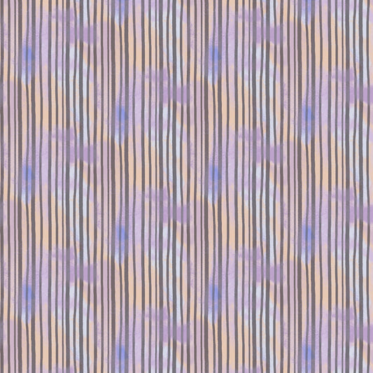 Groovy Girls by Masha D'yans Multi Pastel Stripe Y2614-54 Cotton Woven Fabric