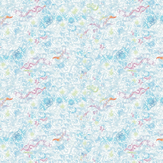 Groovy Girls by Masha D'yans Light Denim Collage Y2615-87 Cotton Woven Fabric