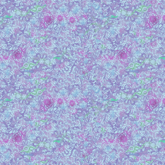 Groovy Girls by Masha D'yans Periwinkle Collage Y2615-85 Cotton Woven Fabric