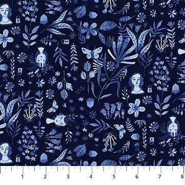 Eloises's Garden by Abigail Halpin Eloise's Garden R90032-49 Rayon Fabric