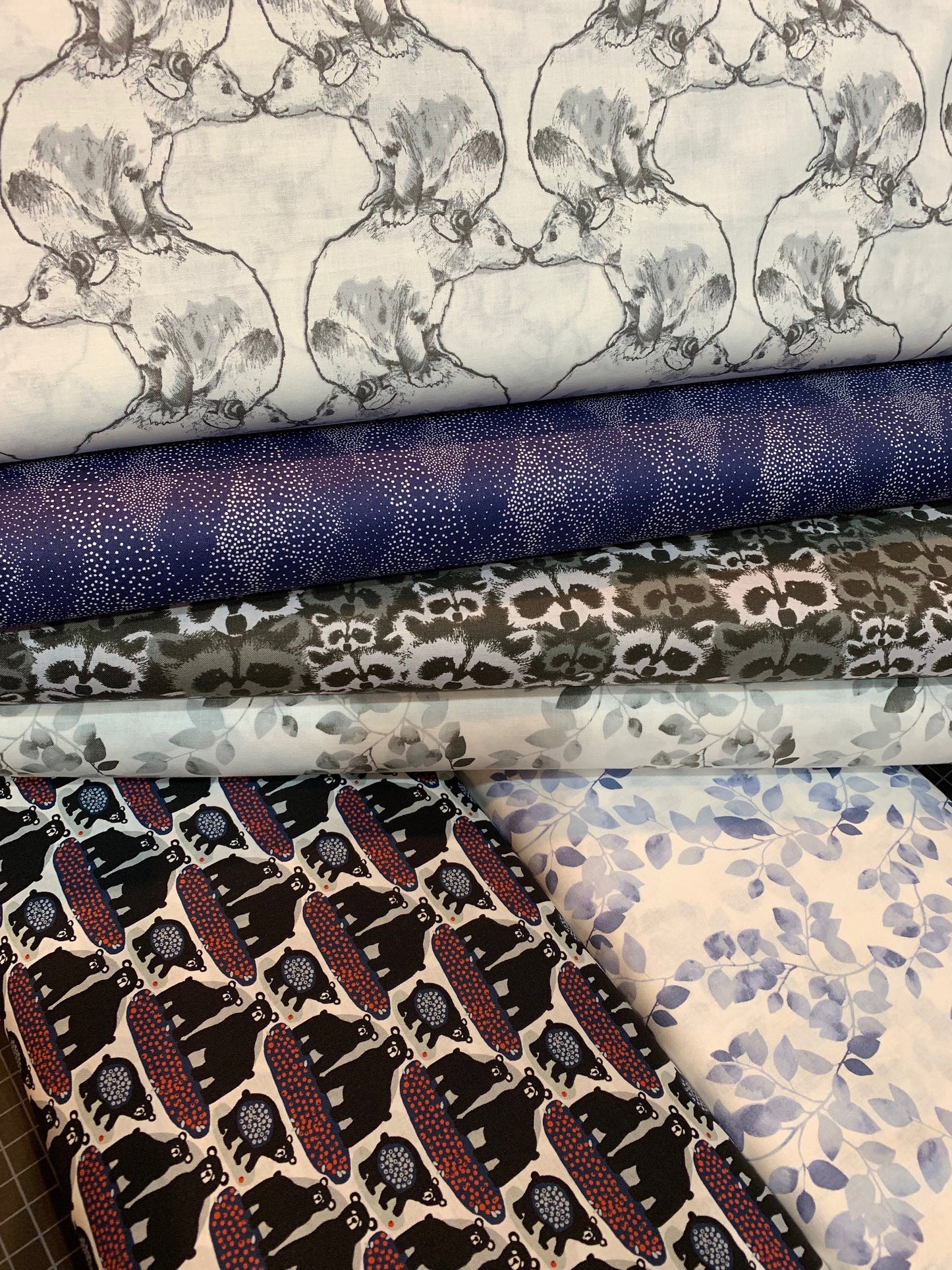 Metsa by Finlayson Blue Latvus 38180103-1 Cotton Woven Fabric
