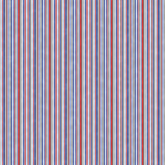 All Star Hockey All Star Stripes 22585-10 Cotton Woven Fabric